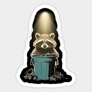 Trash Panda Raccoon Sticker